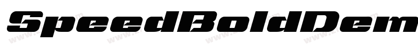 SpeedBoldDemo Italic字体转换